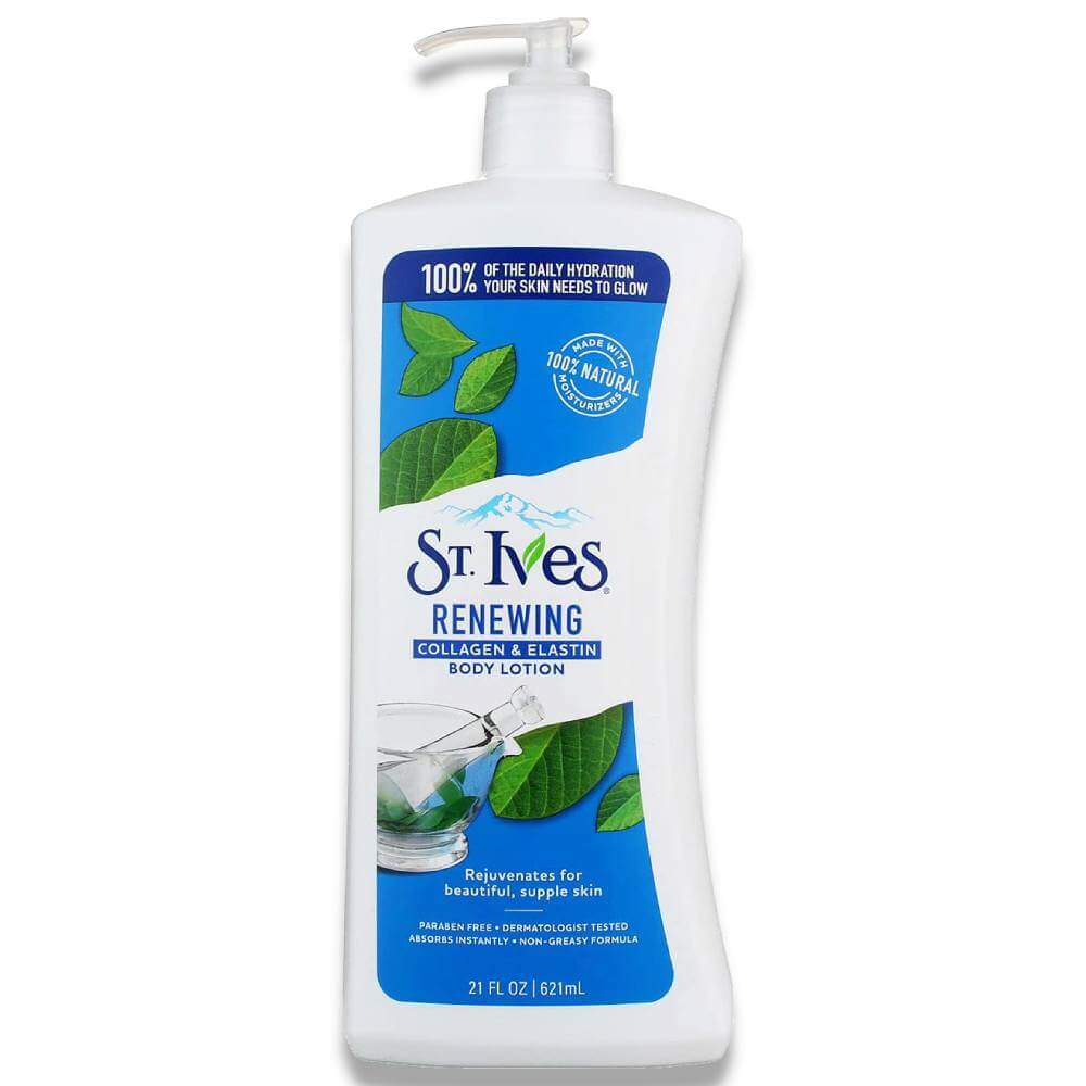 St. Ives Skin Renewing Body Lotion - Collagen Elastin, 21 Oz - 4 Pack Contarmarket