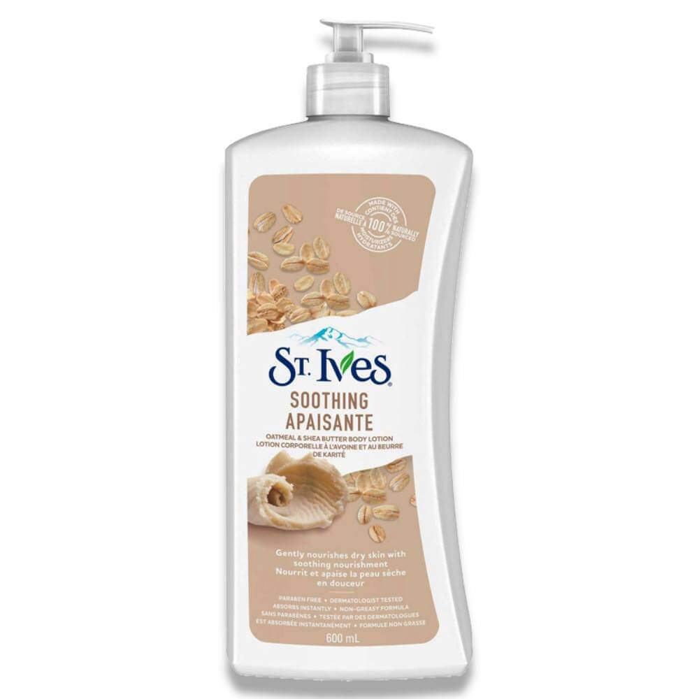 St. Ives Body Lotion - Naturally Soothing Oatmeal & Shea Butter, 21 Oz - 4 Pack Contarmarket