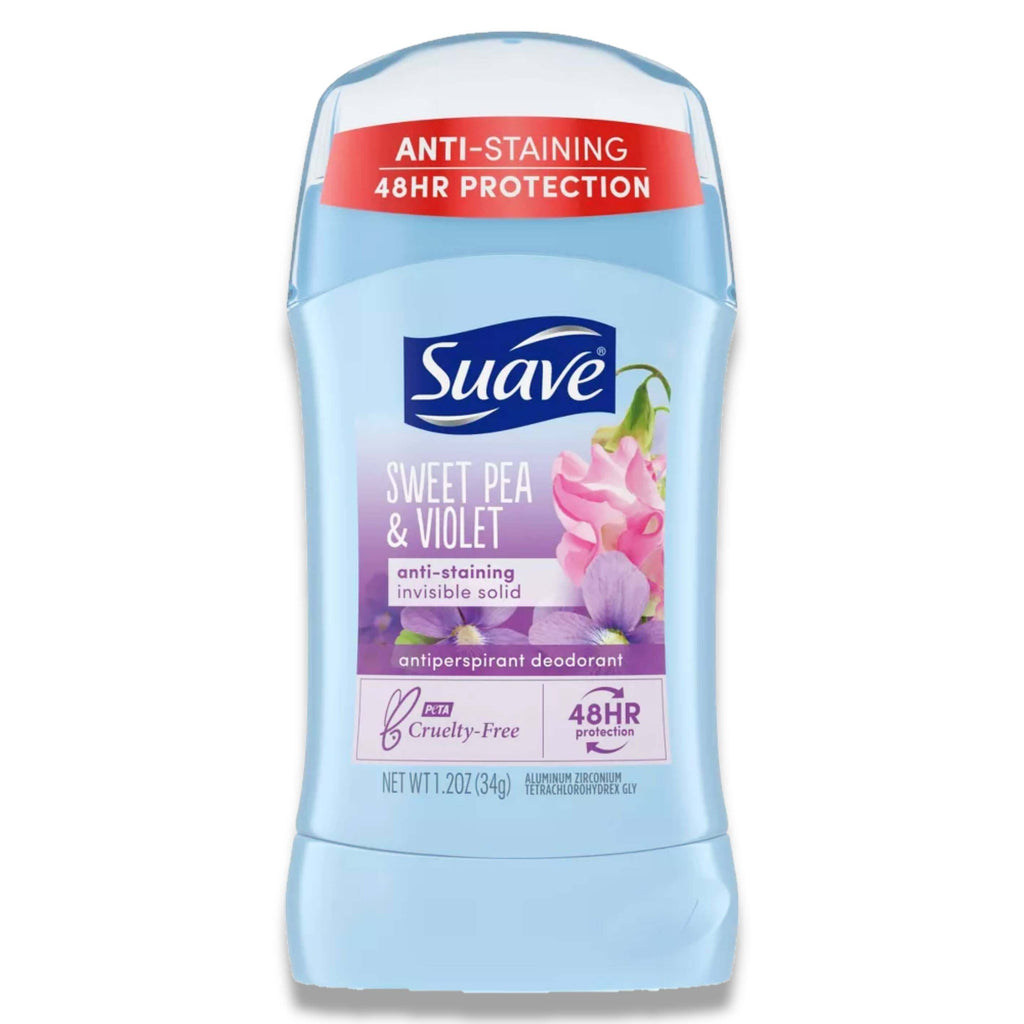 Suave Sweet Pea & Violet Deodorant - 1.2 Oz - 12 Pack Contarmarket