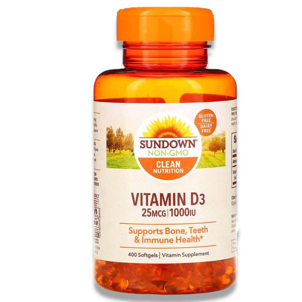 Sundown Naturals Vitamin D3 - 25 mcg - 400 Softgels Contarmarket