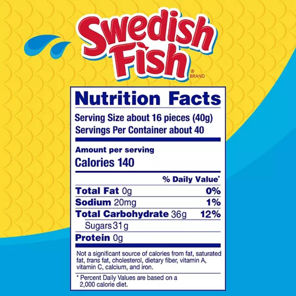 Swedish Fish Mini Soft & Chewy Candy - 3.5 lbs Contarmarket
