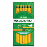 Ticonderoga - Woodcase Pencil, Yellow Barrel - HB #2 - 96 Ct