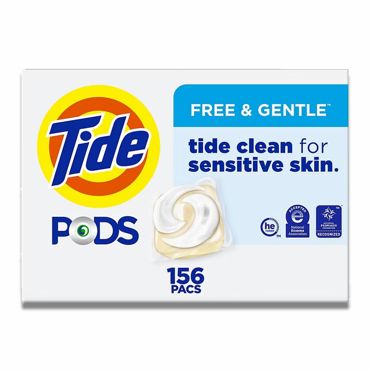 Tide - PODS Free & Gentle Liquid Laundry Detergent Pacs - 156 Count