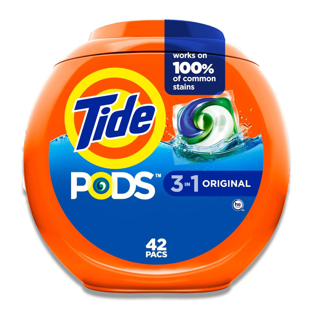 Tide Pods Liquid Laundry Detergent - Original Scent, 3-in-1, 42 Ct - 4 Pack Contarmarket