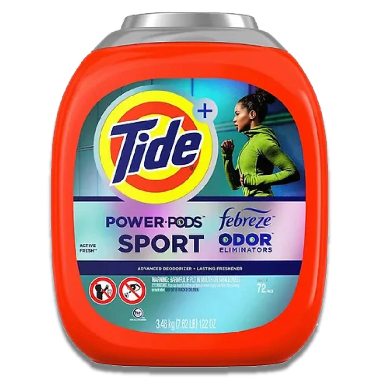 Tide - POWER PODS Laundry Detergent Pacs with Febreze Sport Odor Eliminators - 72 Count