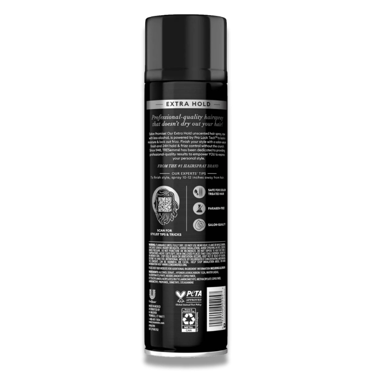 Tresemme - Hair Spray TRES Two Extra Firm Control Aero, Unscented - 11 Oz - 6 Pack