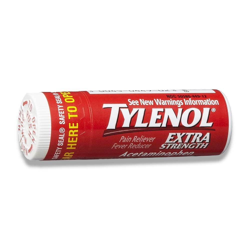 Tylenol Extra Strength Caplets - 10 Ct Each - 12 Pack Contarmarket