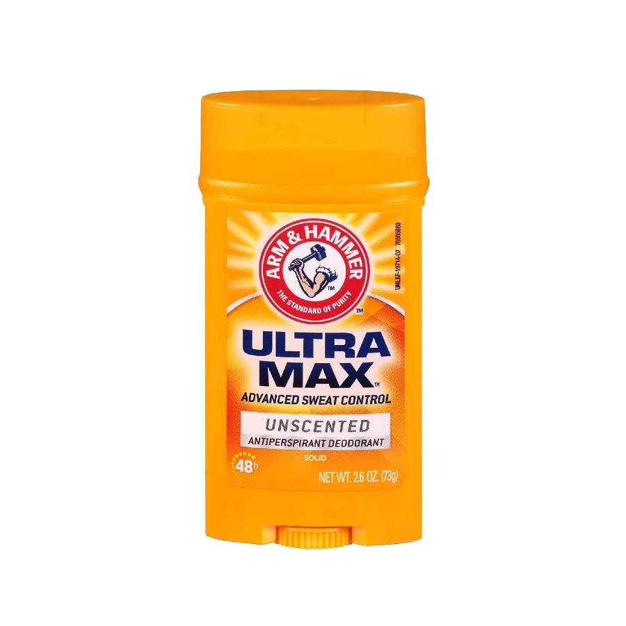 A&H  Deodorant UltraMax Invisible Solid Unscented, 2.6 oz - 144 Pack