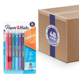 Paper Mate Inkjoy Gel Pens .7mm 6 Ct ea - Assorted- 48 Pack - Wholesale -