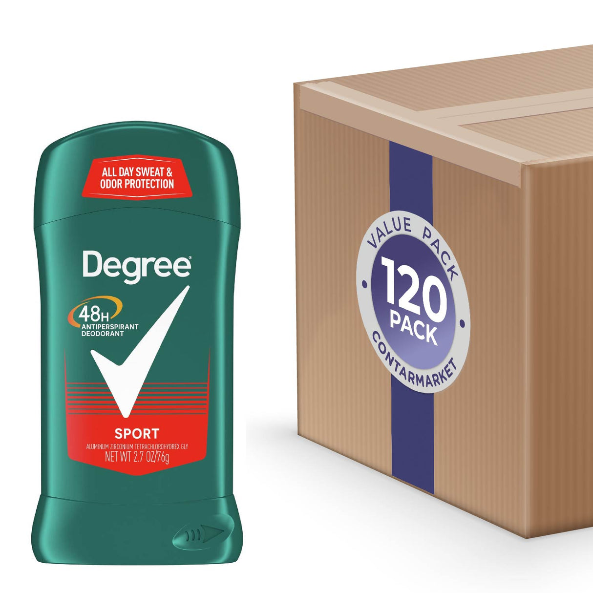 Degree Men Deodorant & Antiperspirant Sport  2.7 Oz - 120 Pack