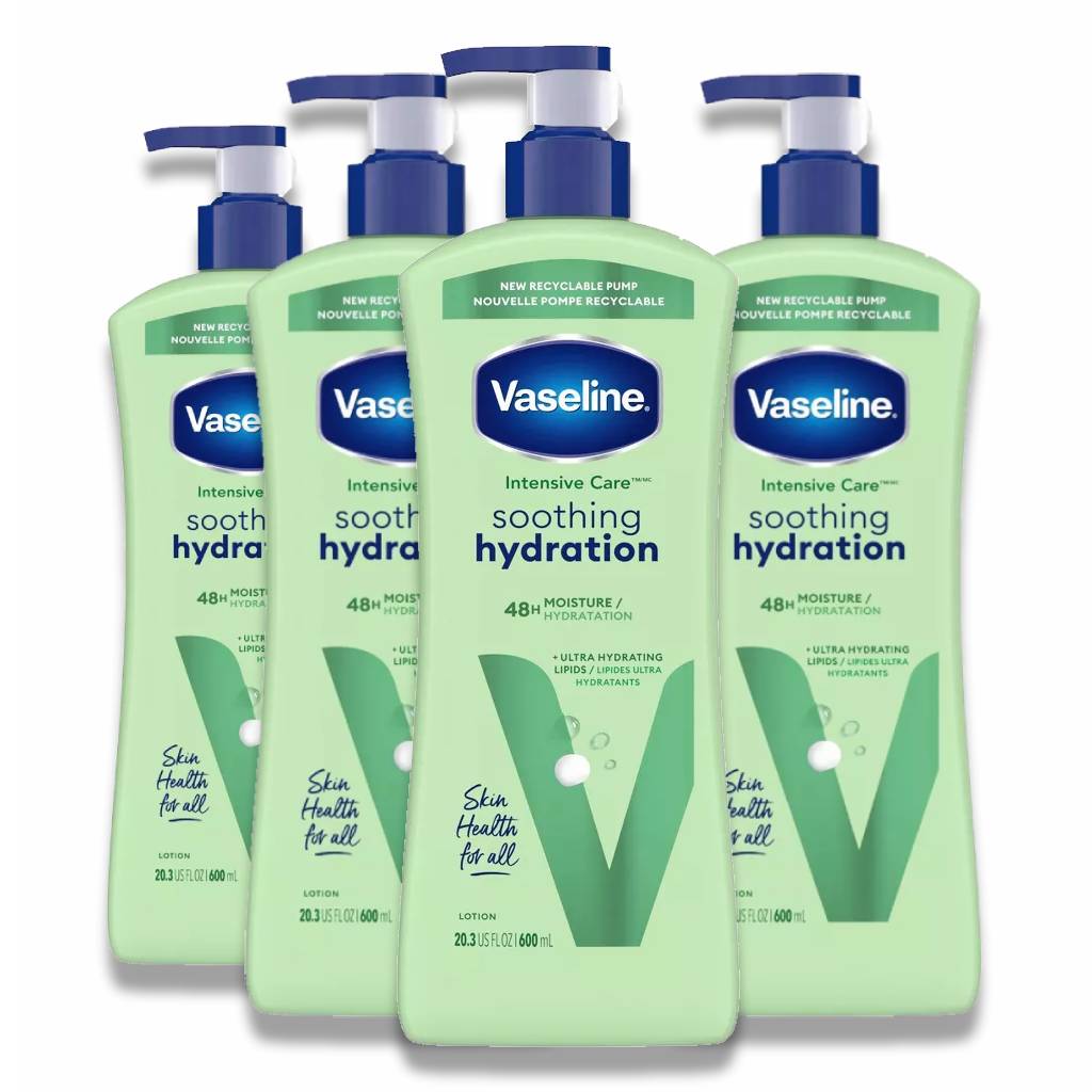 Vaseline - Lotion Intensive Care, Soothing Hydration - 20.3 Oz - 4 Pack