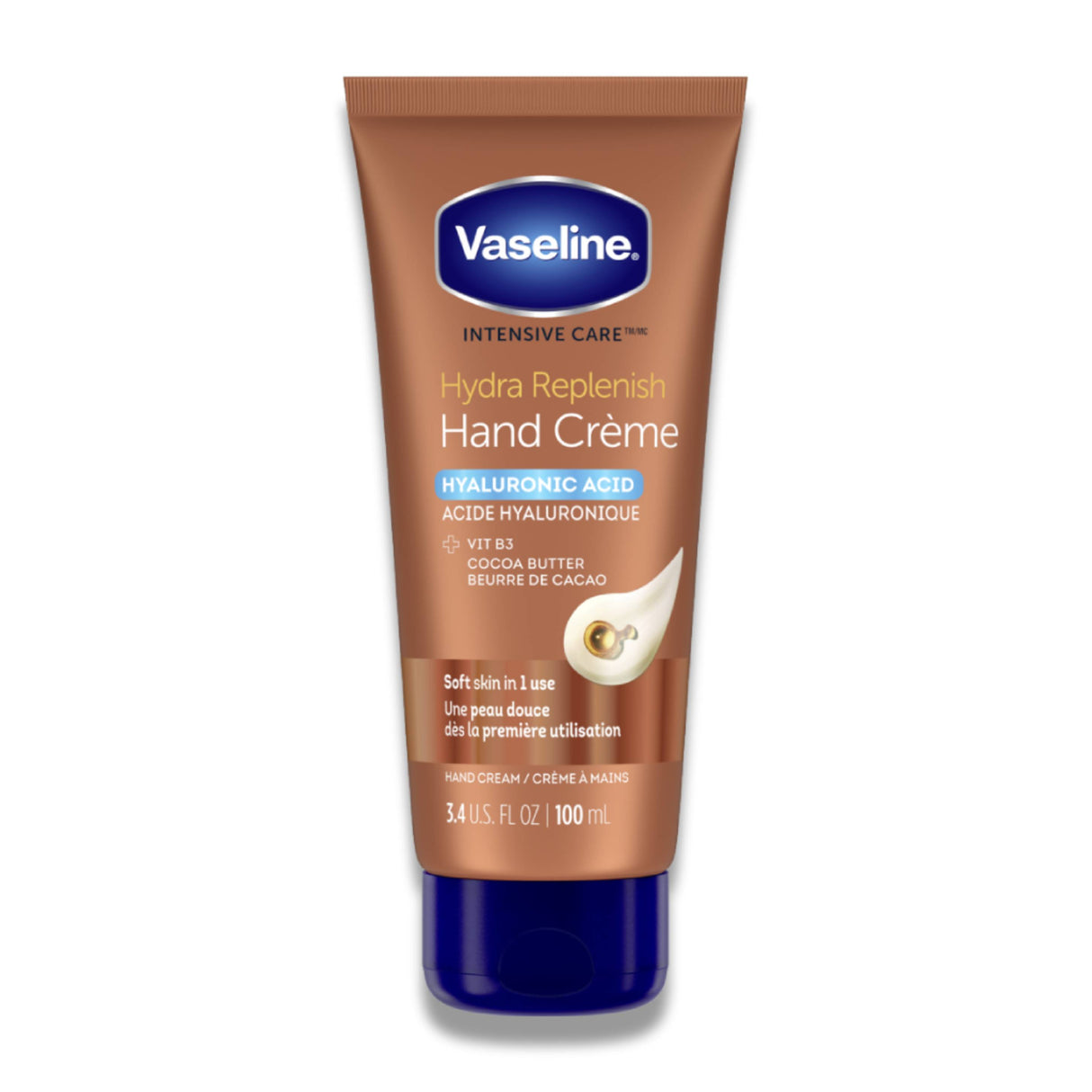 Vaseline - Intensive Care Hydra Replenish with Hyaluronic Acid and Cocoa Butter Hand Cream - 3.4 Oz - 12 Pack