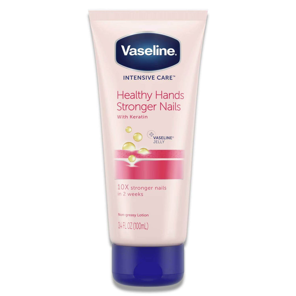 Vaseline Intensive Care Hand Cream - Healthy Hands & Stronger Nails - 3.4 Oz - 12 Pack Contarmarket