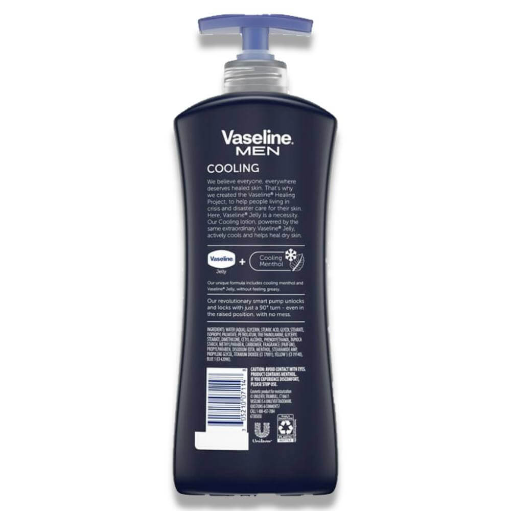Vaseline Men Healing Moisture Cooling Lotion - 20.3 Oz - 4 Pack Contarmarket