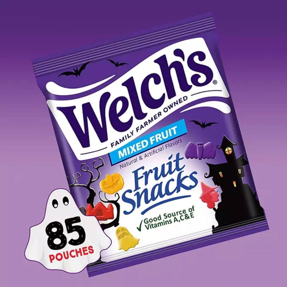 Welch's Limited Edition Mixed Fruit Snacks - Assorted Flavors, 0.5 oz Pouches, 85 Count Bulk Pack