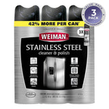 Weiman Stainless Steel Kitchen and Home Appliance Cleaner & Polish - 17 Oz - 3 Pack