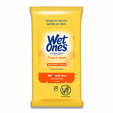 Wet Ones - Antibacterial Hand Wipes Travel Pack, Tropical Splash - 20 Ct - 10 Pack