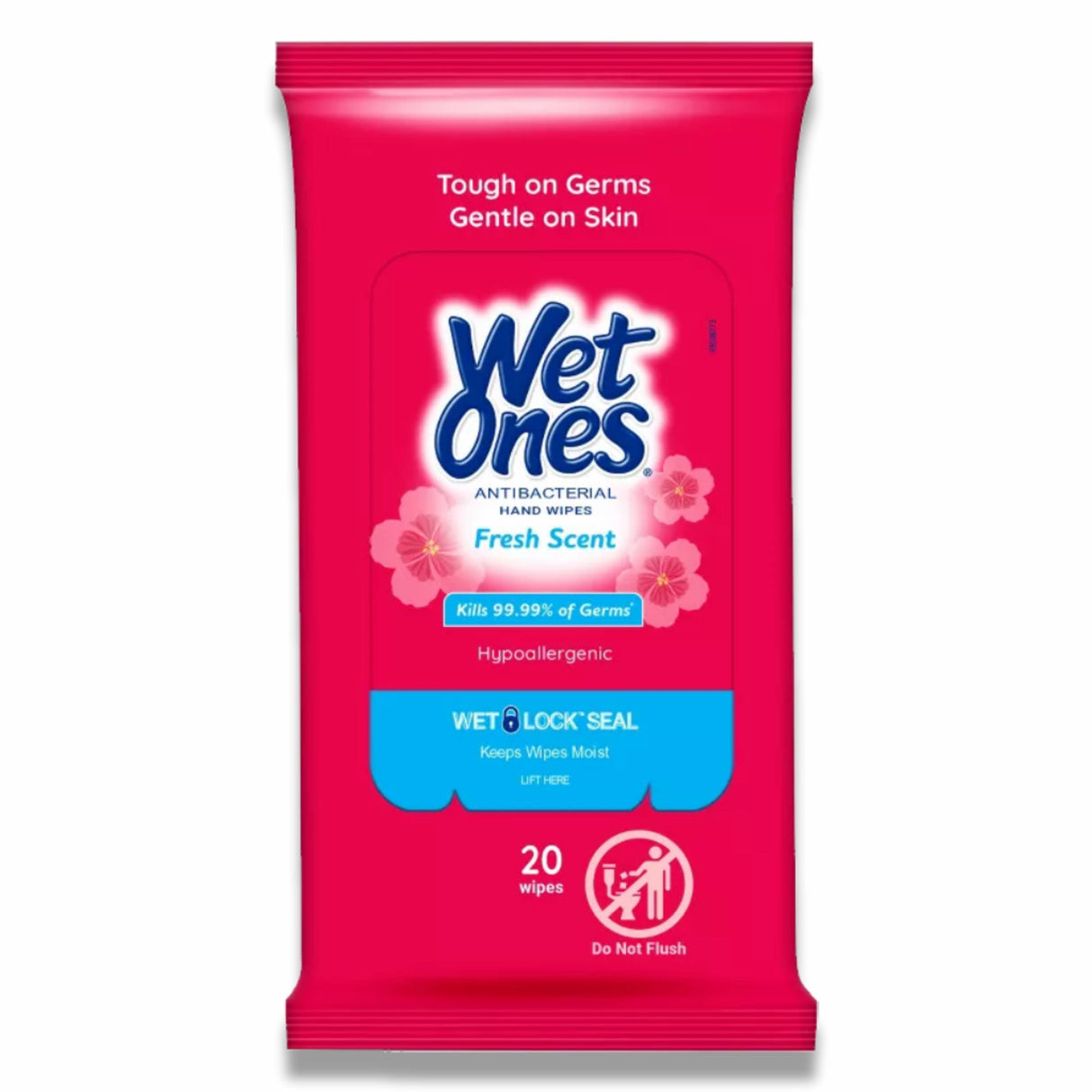 Wet Ones - Antibacterial Hand Wipes Travel Pack, Fresh - 20 Ct - 10 Pack