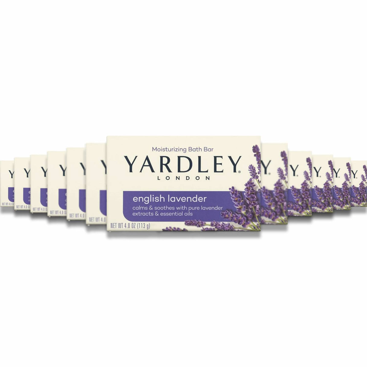 Yardley - London Moisturizing Bath Bar English Lavender  - 4 Oz - 24 Pack