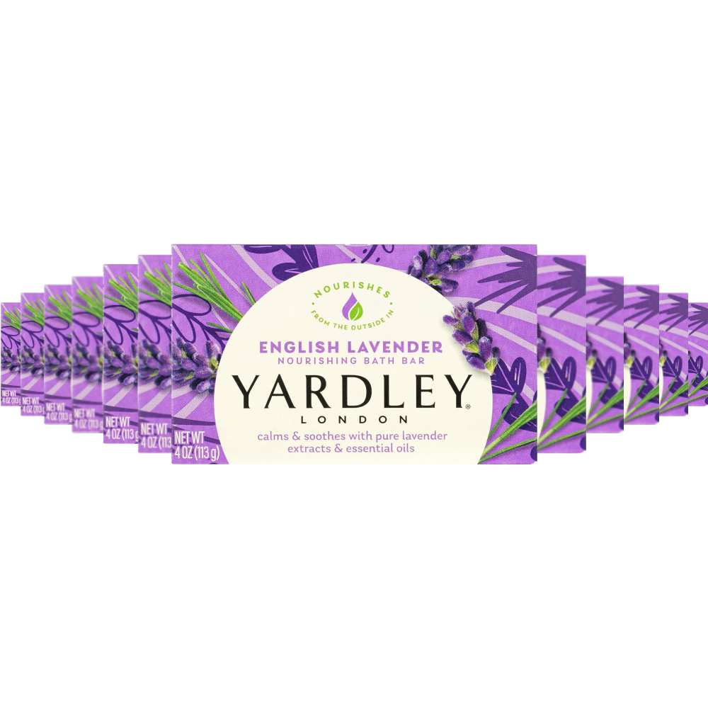 Yardley - London Moisturizing Bath Bar English Lavender  - 4 Oz - 24 Pack
