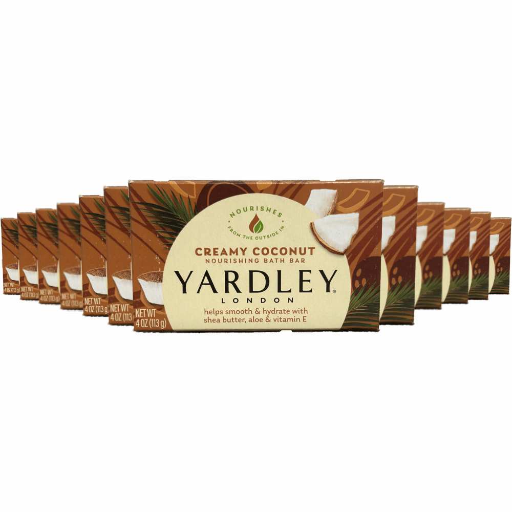 Yardley - London Creamy Coconut Moisturizing Bath Bar  - 4 Oz - 24 Pack