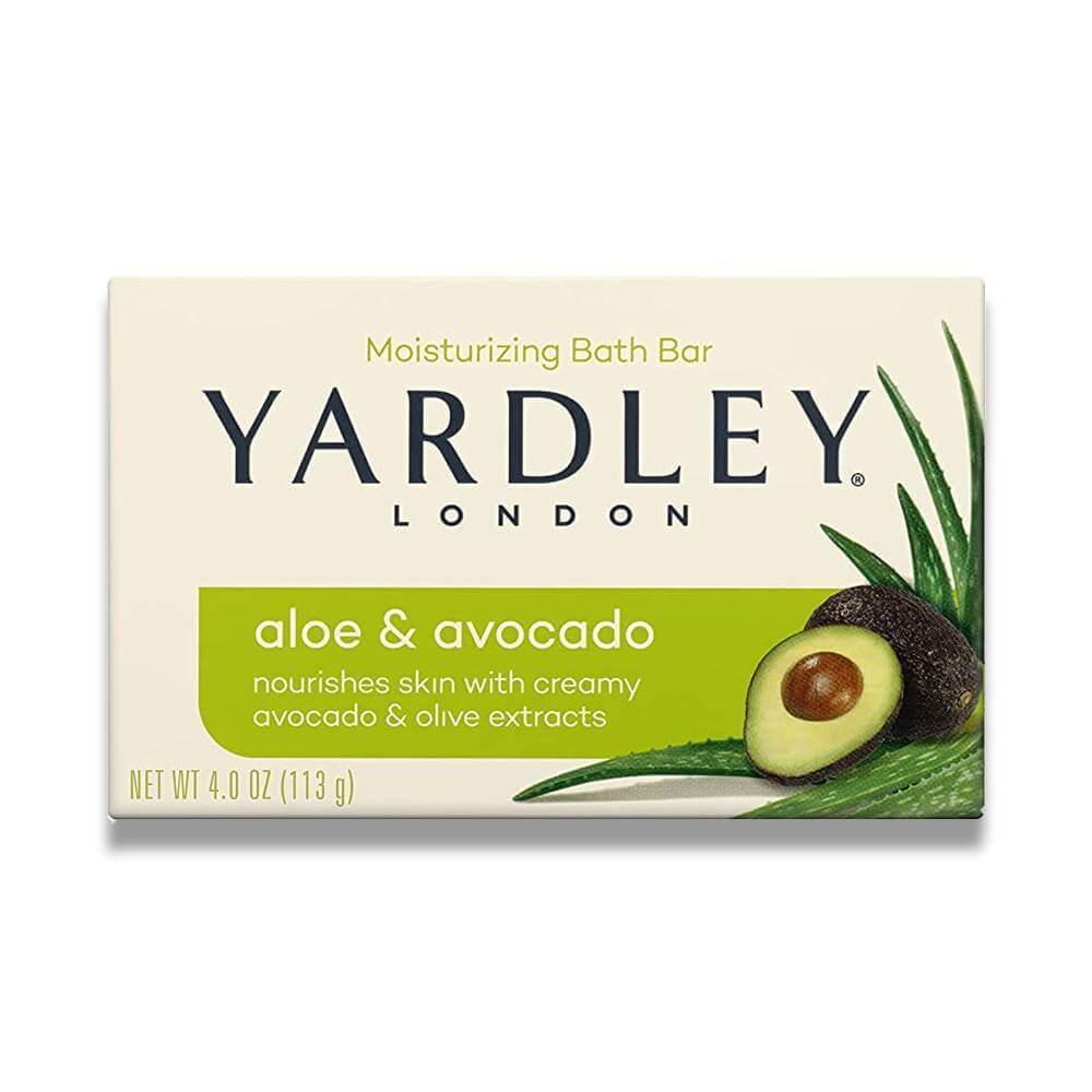 Yardley London Moisturizing Soap Bar - Fresh Aloe With Avocado Essence - 4 Oz - 24 Pack Contarmarket