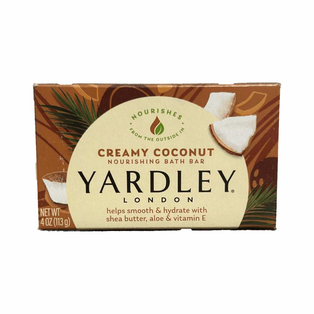 Yardley - London Creamy Coconut Moisturizing Bath Bar  - 4 Oz - 24 Pack