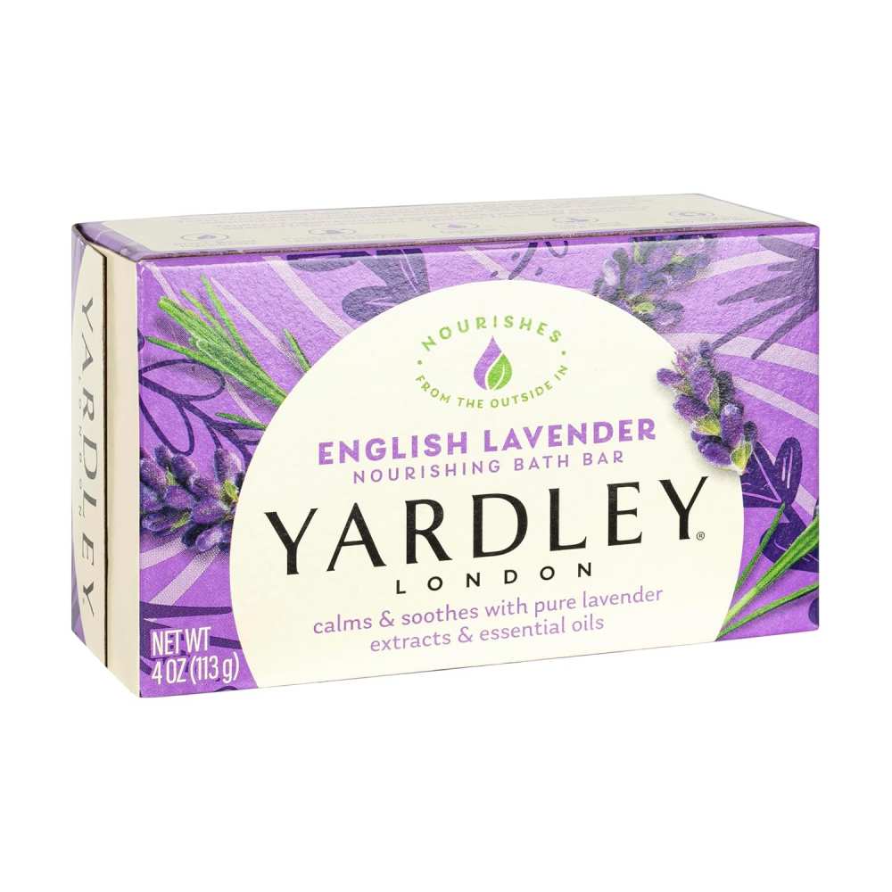 Yardley - London Moisturizing Bath Bar English Lavender  - 4 Oz - 24 Pack