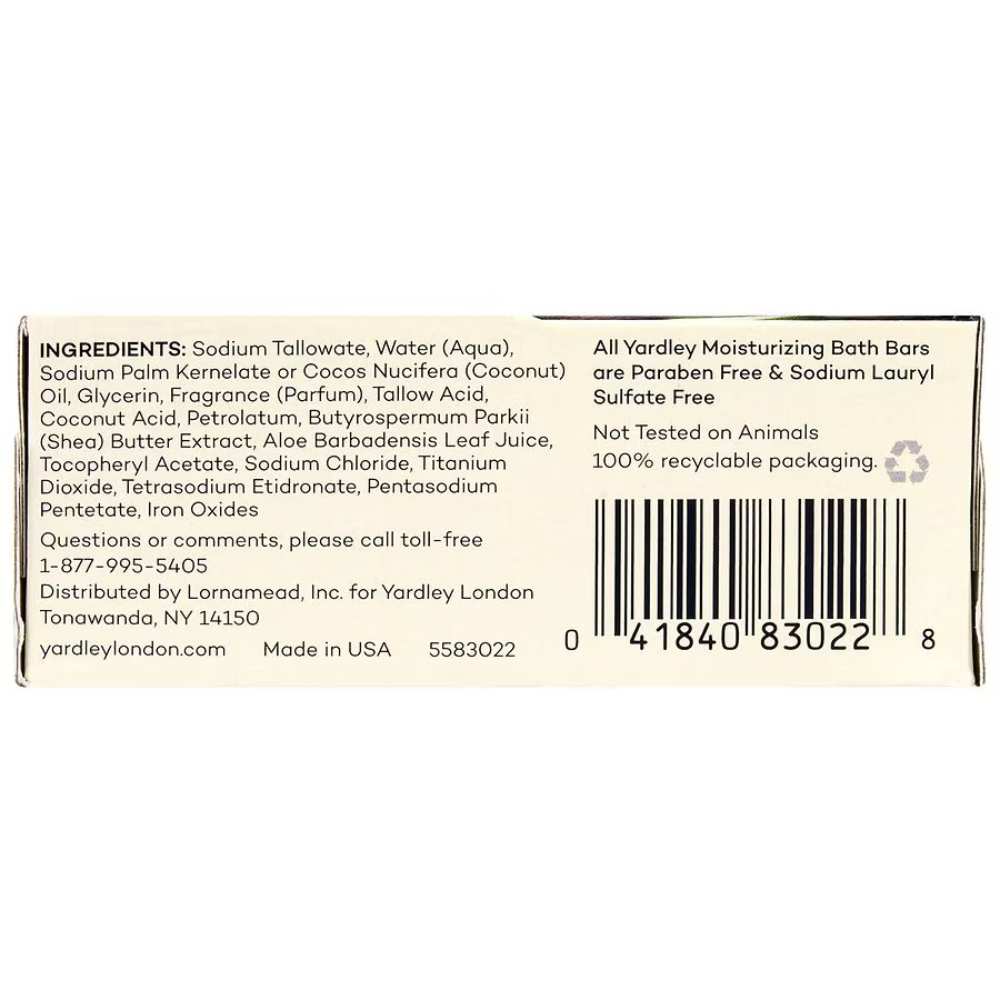 Yardley - London Creamy Coconut Moisturizing Bath Bar  - 4 Oz - 24 Pack