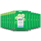 Yes To - Cucumbers Calming Bubbling Paper Mask, 0.67 Fl Oz - 12 Pack