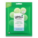 Yes To - Cucumbers Calming Bubbling Paper Mask, 0.67 Fl Oz - 12 Pack