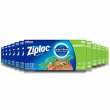 Ziploc -  Sandwhich Bags - 90 Ct - 12 Pack