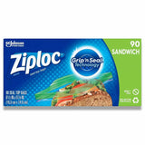 Ziploc -  Sandwhich Bags - 90 Ct - 12 Pack