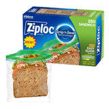 Ziploc - Mega Sandwich Bags with New Grip 'n Seal Technology - 280 Ct - 9 Pack