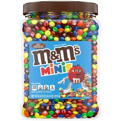 M&M’S Minis Milk Chocolate Candy Resealable Bulk Jar (52 oz.)