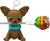 WOM Biterz - Keychains with The Shape of a Dog Biting a Strawberry Lollipop! - 6 Ct