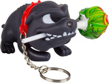 WOM Biterz - Keychains with The Shape of a Dog Biting a Strawberry Lollipop! - 6 Ct