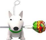 WOM Biterz - Keychains with The Shape of a Dog Biting a Strawberry Lollipop! - 6 Ct