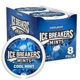 Ice Breakers Sugar Free Mints, Coolmint - 24 Packs of 8