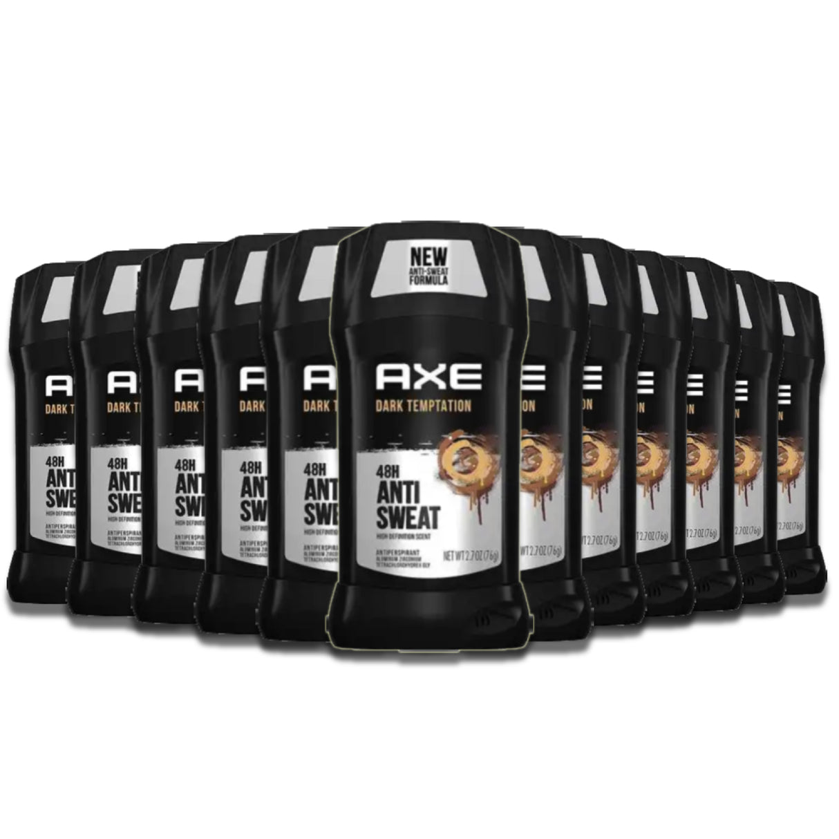 Axe Deodorant Dry Invisible Solid, Dark Temptation - 2.7 Oz - 12 Pack