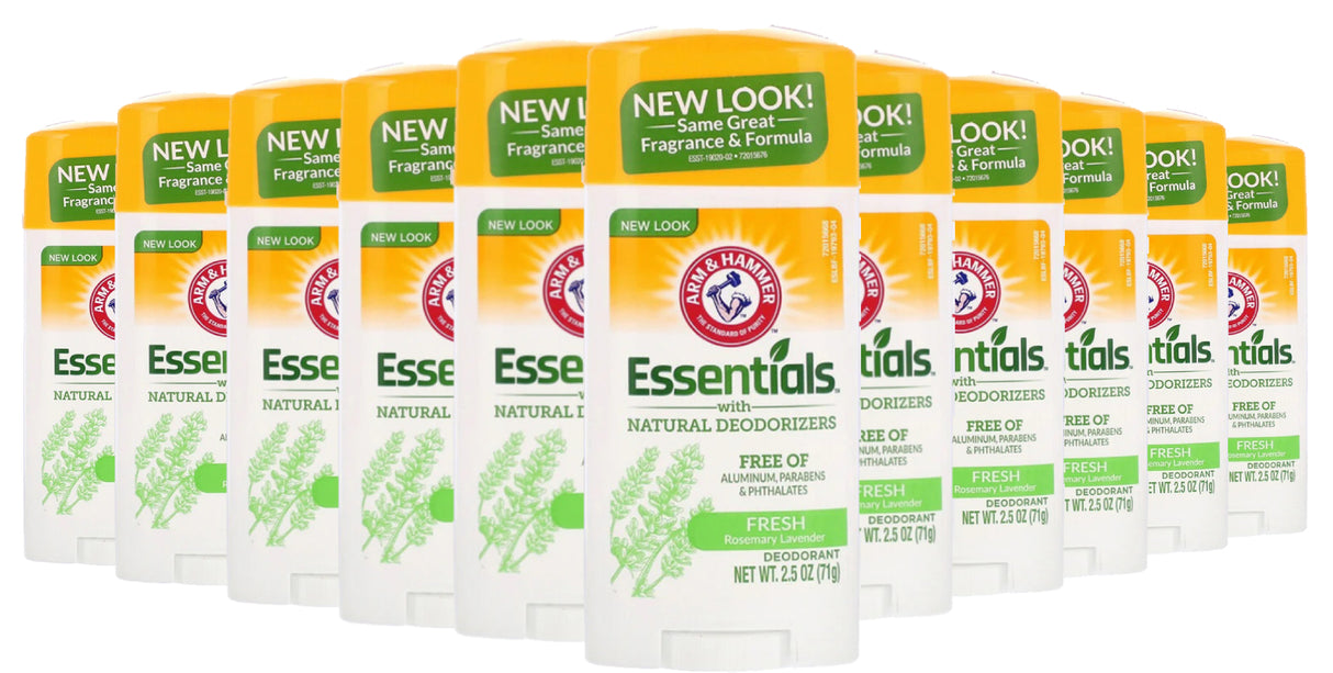 Arm & Hammer Essentials Natural Deodorant, Rosemary Lavender - 2.5 oz  - 12 Pack