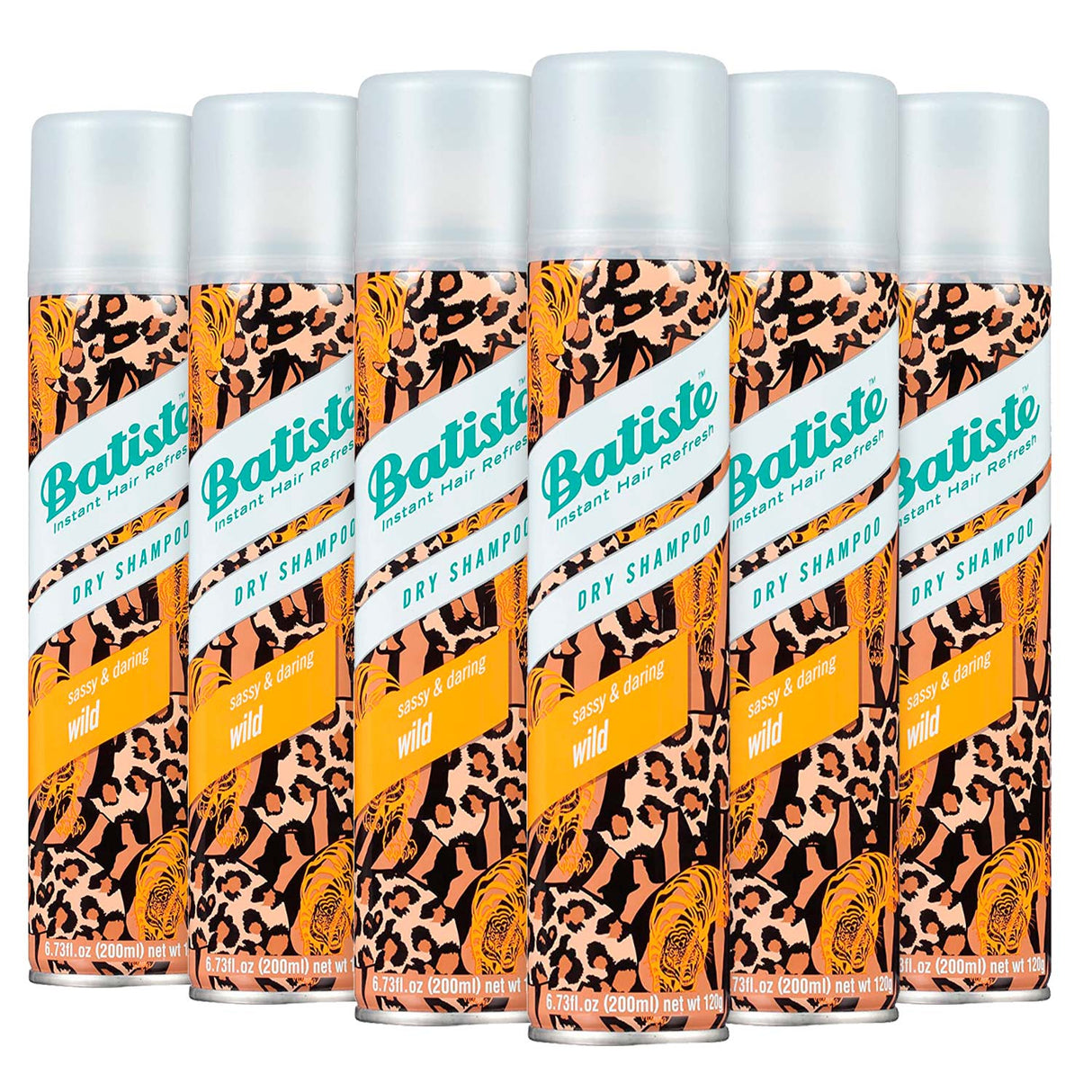 Batiste Dry Shampoo Wild, 6.73 Oz Ea (120g) 6 Pack