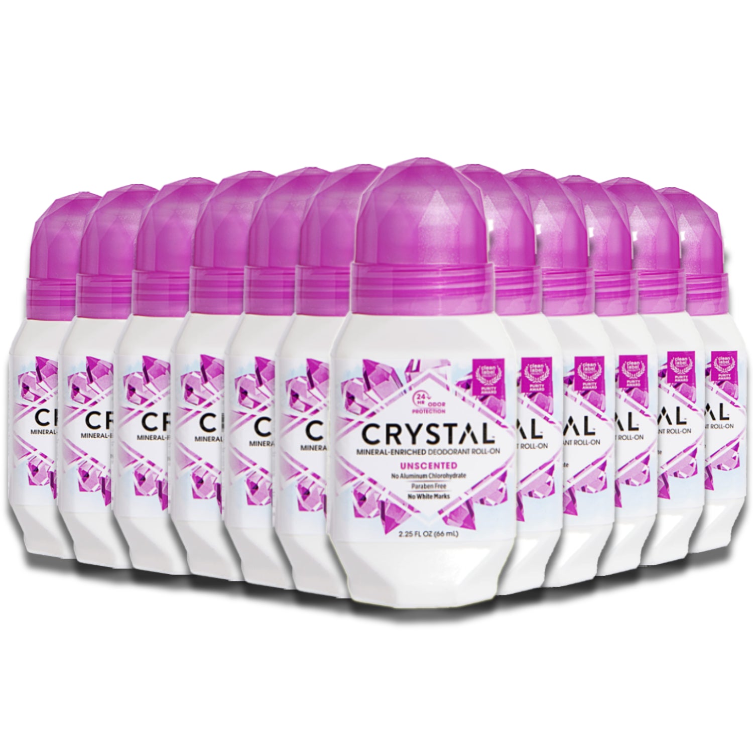 Crystal Mineral Deodorant On 2.25 oz - 12 Pack – Contarmarket