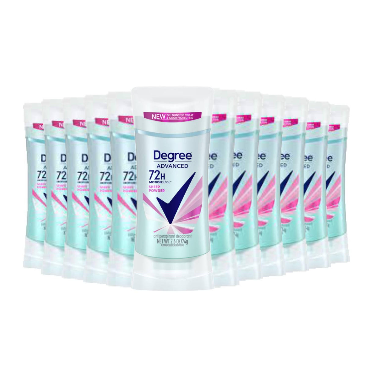 Degree Advanced 72H Motion Sense Sheer Powder Antiperspirant Deodorant 2.6 oz - 12 Pack