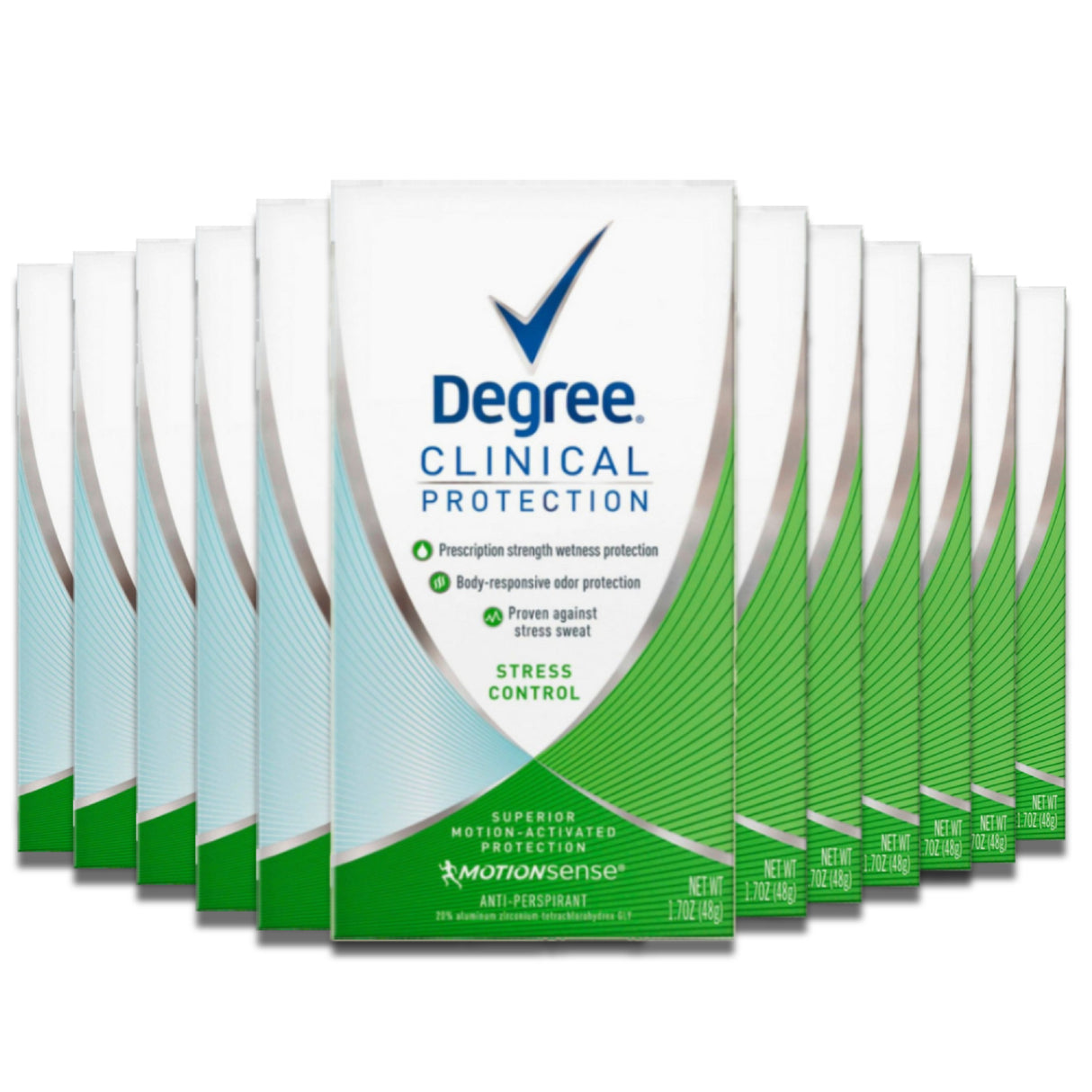 Degree Clinical Protection, Stress Control Deodorant - 1.7 Oz - 12 Pack