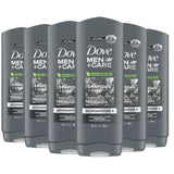 Dove Men +Care Body Wash Charcoal & Clay - 13.5 oz/ 400 ml- 6 Pack