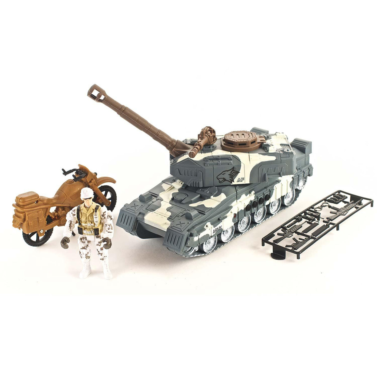 Free Wheel Military Force Full Playset - 36 Pcs