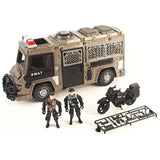 Free Wheel Police Force Full Playset - 34 Pcs