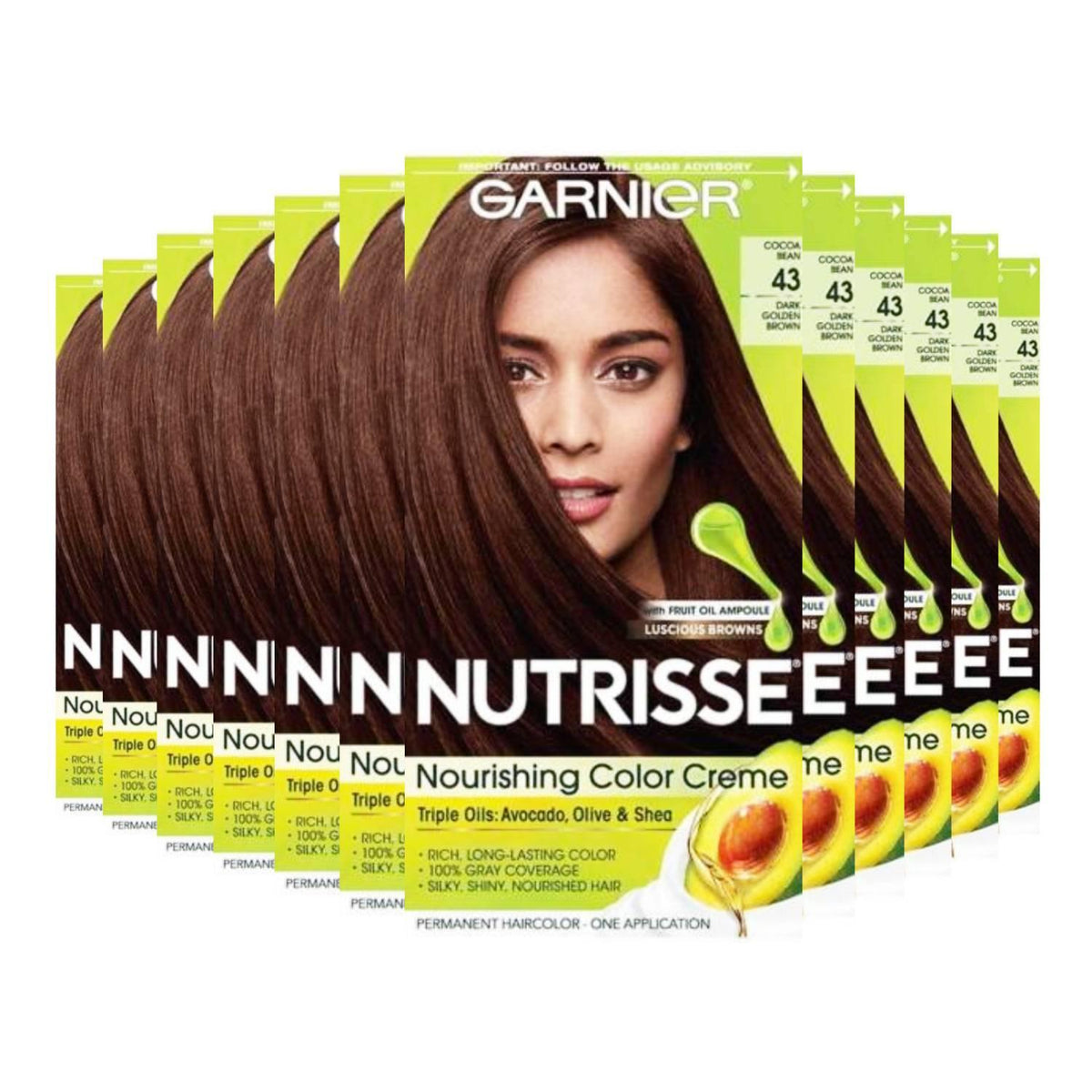 Garnier Nutrisse Nourishing Color Creme Dark Golden Brown (Cocoa Bea