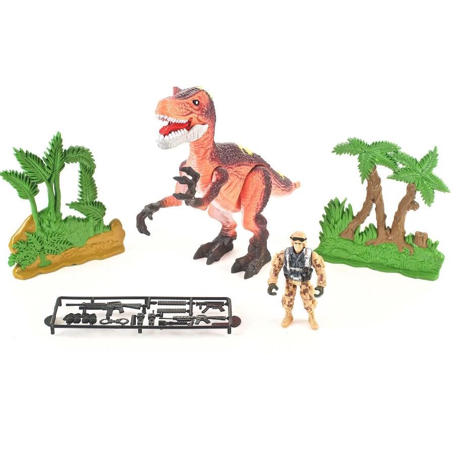 Juda Toys Dinosaurs Hunting Play Set T-Rex - 36 Pcs